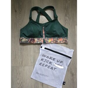 Shefit NWOT $69 Ultimate Sports Bra Womens 1Luxe High Impact in Forest Green